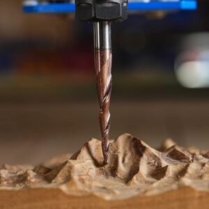 3mm Taper Bit Ball Nose 2 FLUTE Solid Carbide 6/4mm
