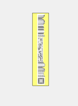 3d Model Decorative Pillar Design For CNC Wood Carving File