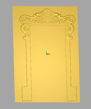 3d Artcam Temple Door Border Design Relief File