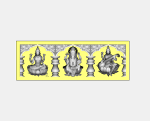 3D Artcam Lakshmi Saraswati Ganesh God Frame CNC Design
