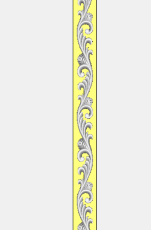 3D Artcam Simple Flower Border CNC Design