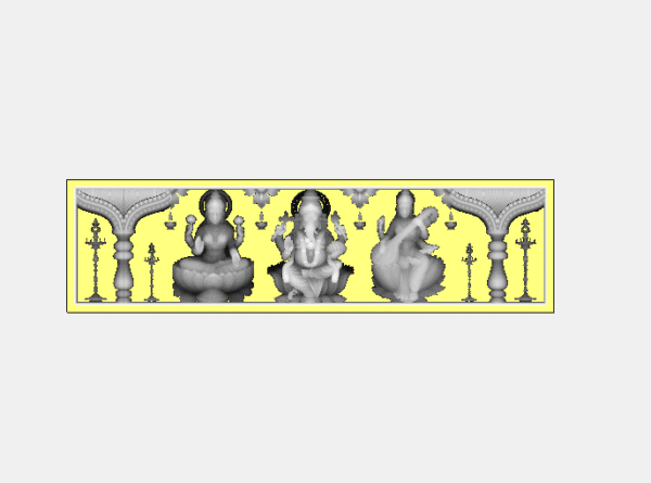 3D Artcam Vinayaka Lakshmi Saraswati God Design