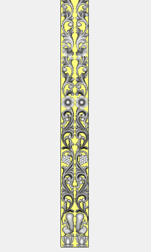 Latest Model Flower With fruit Border 3D Artcam Design