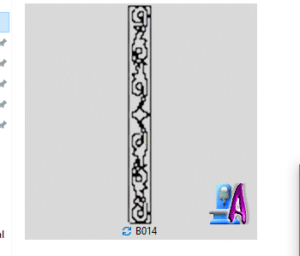 2D Artcam Simple Flower Border Design