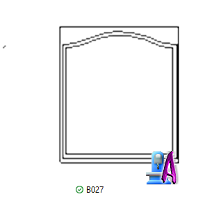 2D Artcam wood carving Window Arch cutting design