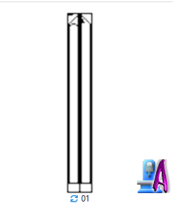 2D Artcam wood carving Double Bar design