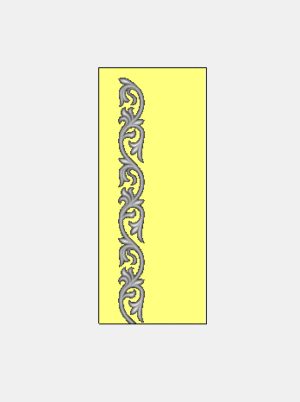 Best Little Flower Border Design 3D Artcam File