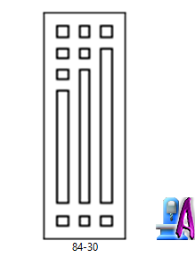 2D Artcam Door Simple Design