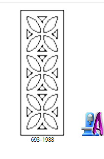 2D Artcam Door jasmine Flower Door Design