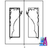 2D Artcam window Double Door Design