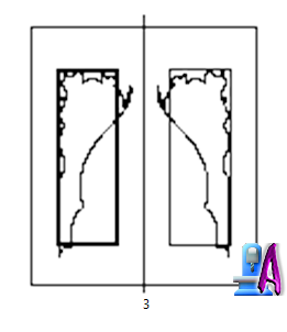 2D Artcam window Double Door Design