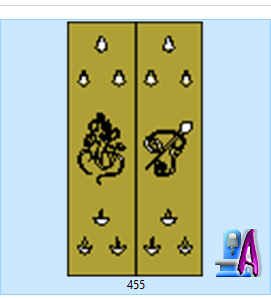 2D Artcam Pooja Room Beautiful look Door Design