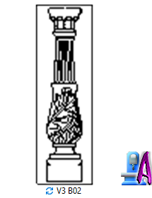 2D Artcam pillar CNC Design