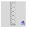 2D Artcam Round new Flower CNC Design