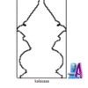 2d Artcam CNC Kalash model Wood Door Cutting Design