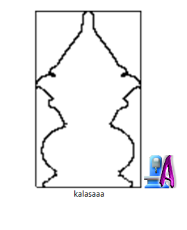 2d Artcam CNC Kalash model Wood Door Cutting Design