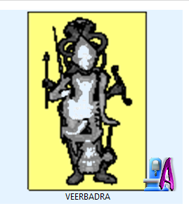 CNC wood carving Veerabhadra Design free download