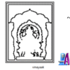 2D Artcam Vinayaka Front Door CNC Design