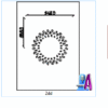 2D Artcam Round Flower CNC Door Design