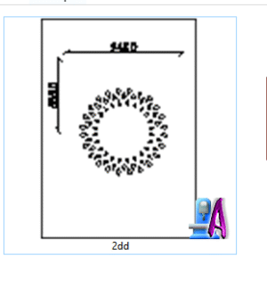 2D Artcam Round Flower CNC Door Design