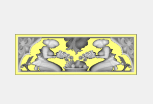 3D Artcam Fruit with Main Door Design
