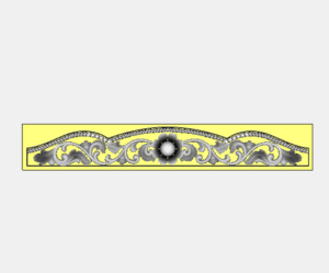 3D Artcam Flower With Rop Arch Traditional CNC Design
