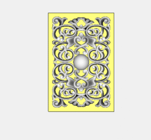 Simple 2D Artcam CNC Door Center Design