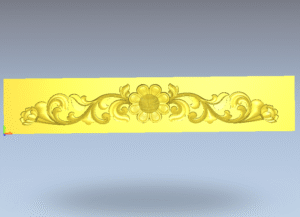 3D Artcam Flower Traditional CNC Design