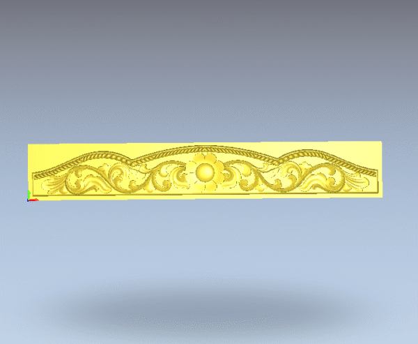 3D Artcam Flower With Rop Arch Traditional CNC Design