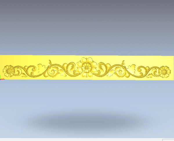 3D Artcam Flower Arch Traditional CNC Design