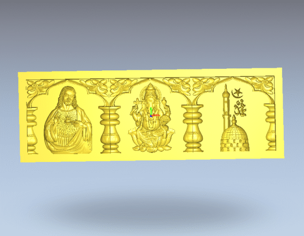 3D Artcam Hindu Muslim christian Gods CNC Design