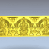 3D Artcam Gods With Flower Arch CNC Design