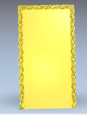 3D Artcam Flower Door Frame CNC Design