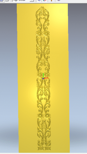 Latest Model Flower Side Border 3D Artcam Design