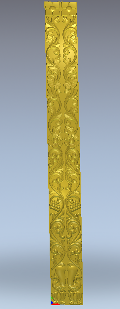 Latest Model Flower With fruit Border 3D Artcam Design